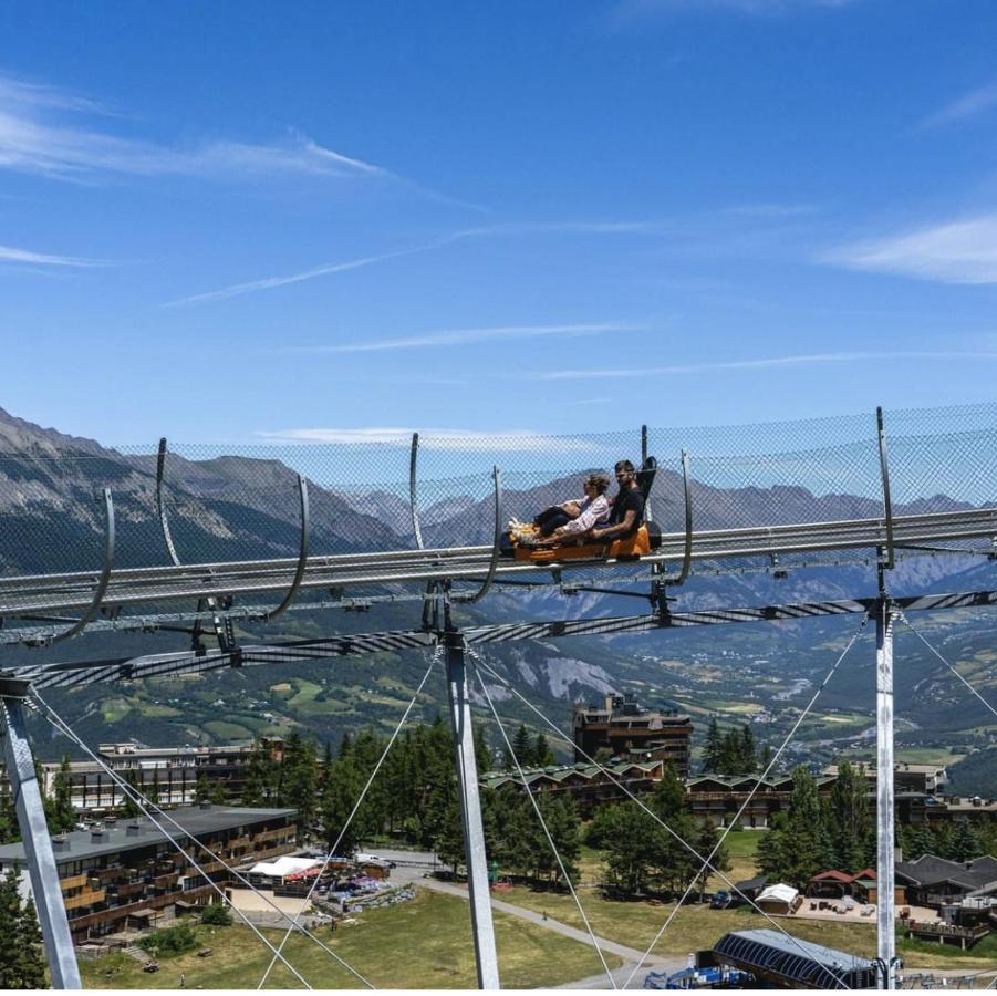 Studio a Uvernet Fours a 200 m des pistes avec terrasse amenagee Extérieur photo